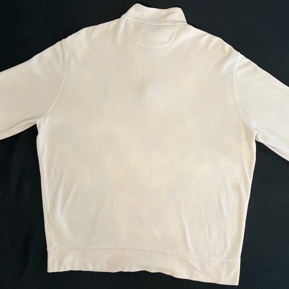 Ralph Lauren Luxury Jersey Quarter Zip Pullover (Clubhouse Cream) - Picture 4 of 4